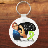 Porte-clés Sensibilisation à la maladie de Lyme Prendre posit (Recto)