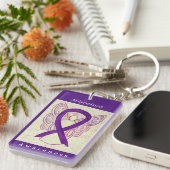 Porte-clés Sensibilisation à la migraine Ruban Guardian Angel (Devant droit)