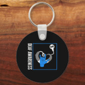 Porte-clés Sensibilisation à la perte auditive Implant cochlé (Verso)