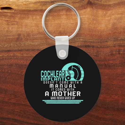 Porte-clés Sensibilisation à la perte auditive Mère Cochléair (Verso)