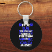 Porte-clés Sensibilisation à la perte de cheveux - Alopecia A (Verso)