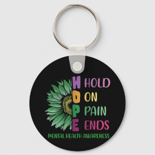 Porte-clés Sensibilisation à la santé mentale HOPE Hold On Pa