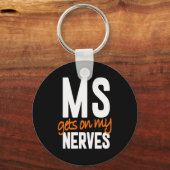 Porte-clés Sensibilisation à la sclérose en plaques Mme Warri (Recto)