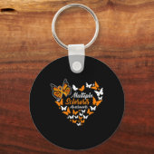 Porte-clés Sensibilisation à la sclérose Mme Orange Ruban Pap (Recto)