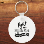 Porte-clés Sensibilisation à la stigmatisation des problèmes (Recto)