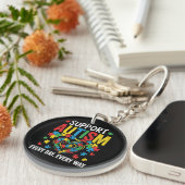 Porte-clés Sensibilisation à l'autisme (Devant Droit)