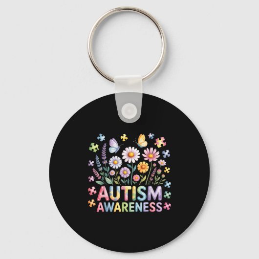 Porte-clés Sensibilisation à l'autisme (Recto)