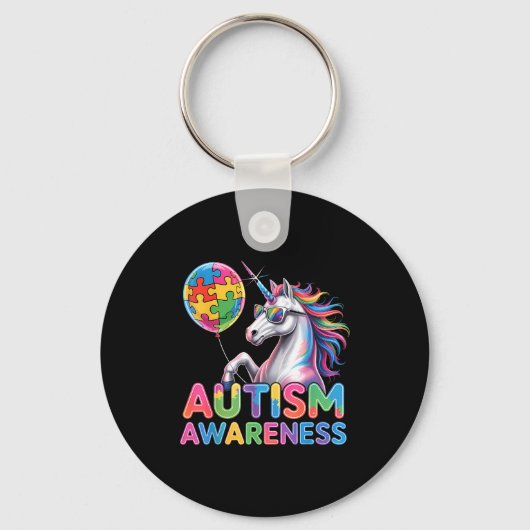 Porte-clés Sensibilisation à l'autisme (Recto)