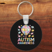 Porte-clés Sensibilisation à l'autisme (Recto)