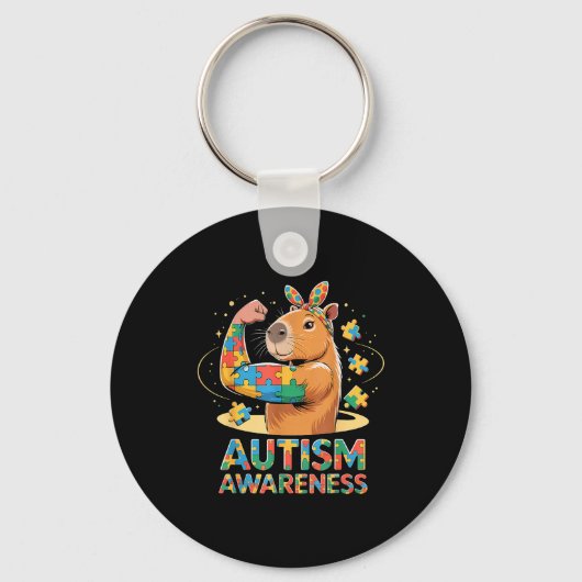 Porte-clés Sensibilisation à l'autisme (Recto)