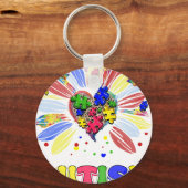 Porte-clés sensibilisation à l'autisme (2 (Recto)