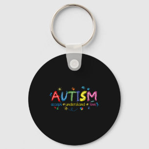 Porte-clés Sensibilisation à l'autisme Accepter Comprendre Am