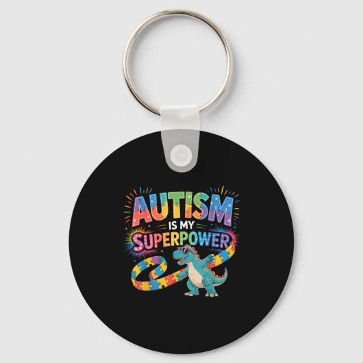 Porte-clés Sensibilisation à l'autisme autiste (Recto)