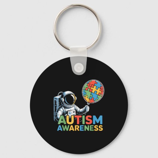 Porte-clés Sensibilisation à l'autisme autiste (Recto)