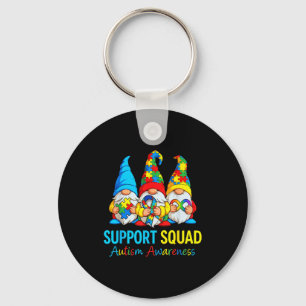 Porte-clés Sensibilisation à l'autisme gnome de soutien à la
