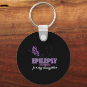 Porte-clés Sensibilisation À L'Épilepsie Pour Ma Fille - Epil (Recto)