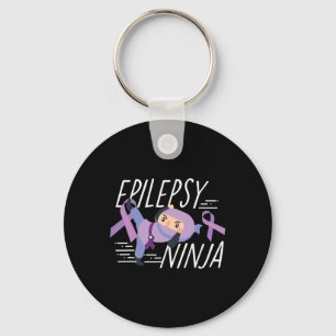 Porte-clés Sensibilisation à l'épilepsie Ruban Ninja