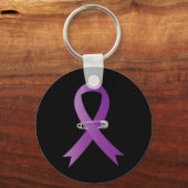 Porte-clés Sensibilisation à l'épilepsie Ruban violet Super H (Recto)