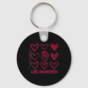 Porte-clés Sensibilisation à l'hépatite Coeur Mois des maladi