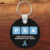 Porte-clés Sensibilisation au cancer de la prostate PSA (Recto)