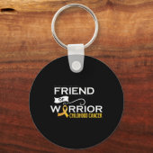 Porte-clés Sensibilisation au cancer de l'enfance Ami d'un te (Recto)