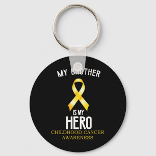 Porte-clés Sensibilisation au cancer de l'enfance Mon frère e