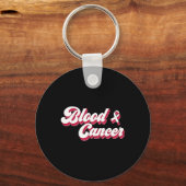 Porte-clés Sensibilisation au cancer du sang esthétique Ruban (Recto)