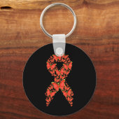 Porte-clés Sensibilisation au cancer du sang Motivation Souti (Recto)