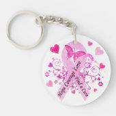 Porte-clés Sensibilisation au cancer du sein (Devant)