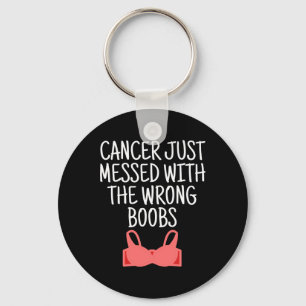 Porte-clés Sensibilisation au cancer du sein Cancer Messagé A