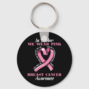 Porte-clés Sensibilisation au cancer du sein Survivant Pink R