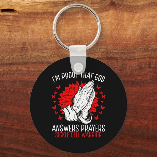 Porte-clés Sensibilisation au cancer oral Dieu Foi chrétienne (Recto)