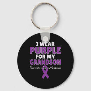 Porte-clés Sensibilisation au cancer pancréatique Je porte le