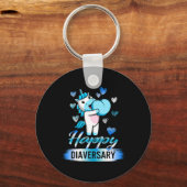 Porte-clés Sensibilisation au diabète Bonne Diaversaire Unico (Recto)