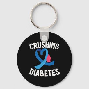 Porte-clés Sensibilisation au diabète Guerrier T1D Lutter con