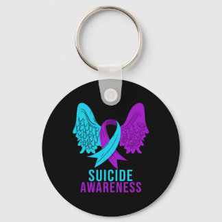 Porte-clés Sensibilisation au suicide Ruban Santé mentale Dép