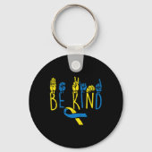 Porte-clés Sensibilisation au syndrome de Down Être comme ASL (Recto)