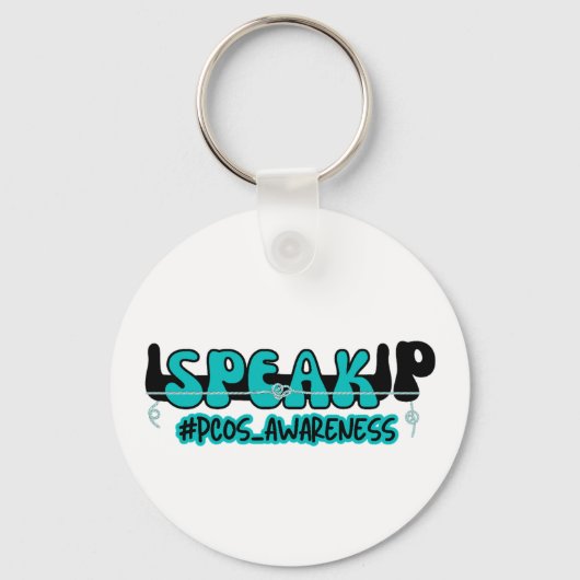 Porte-clés Sensibilisation au syndrome d'ovulation polykystiq (Recto)