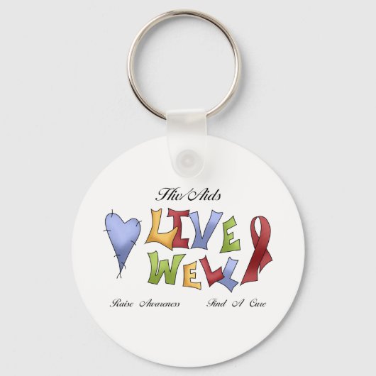 Porte-clés Sensibilisation au VIH/sida (Recto)