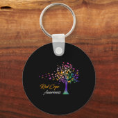 Porte-clés Sensibilisation Aux Crps De Ruban D'Arbre (Recto)