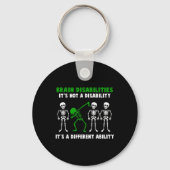 Porte-clés Sensibilisation aux déficiences cérébrales Ce n'es (Verso)