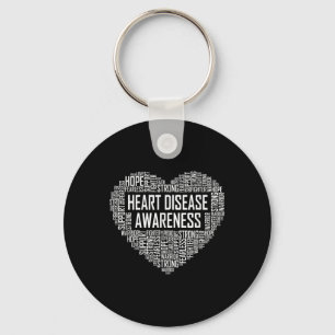 Porte-clés Sensibilisation aux maladies cardiaques Cadeau car