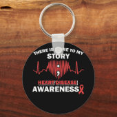 Porte-clés Sensibilisation aux maladies cardiaques Il y a plu (Recto)