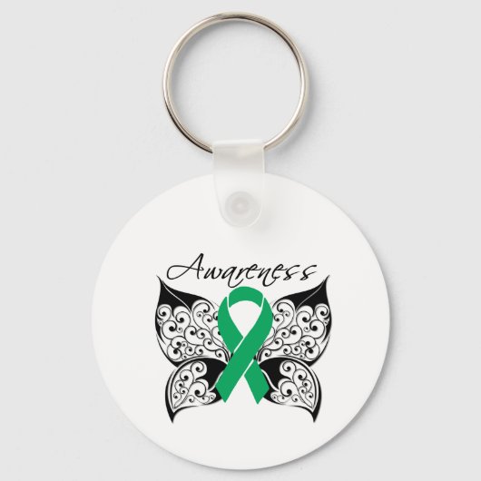 Porte-clés Sensibilisation aux papillons de tatouage - Cancer (Recto)