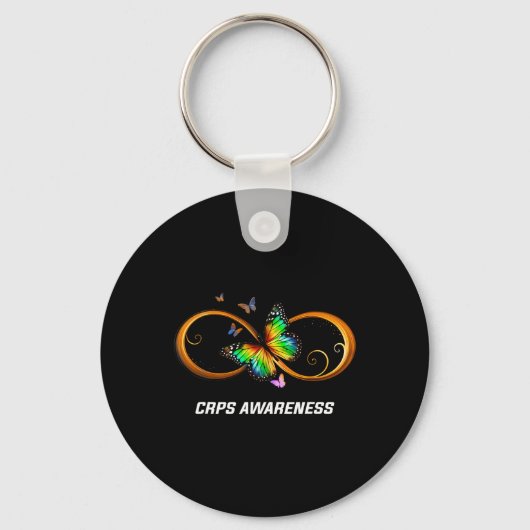 Porte-clés Sensibilisation aux SCRP de papillon à l'infini (Recto)