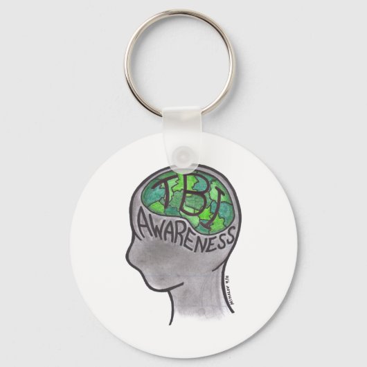 Porte-clés Sensibilisation aux TBI (Recto)