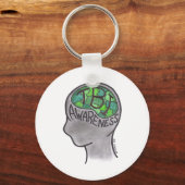 Porte-clés Sensibilisation aux TBI (Recto)