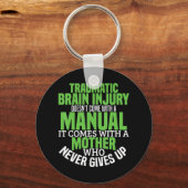 Porte-clés Sensibilisation aux traumatismes cérébraux traumat (Recto)