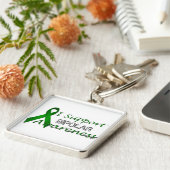 Porte-clés Sensibilisation bipolaire vert Premium Porte - cl (Côté)