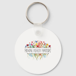 Porte-clés Sensibilisation des Fleurs sauvages Vintages rétro